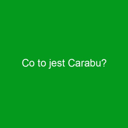 Co to jest Carabu?